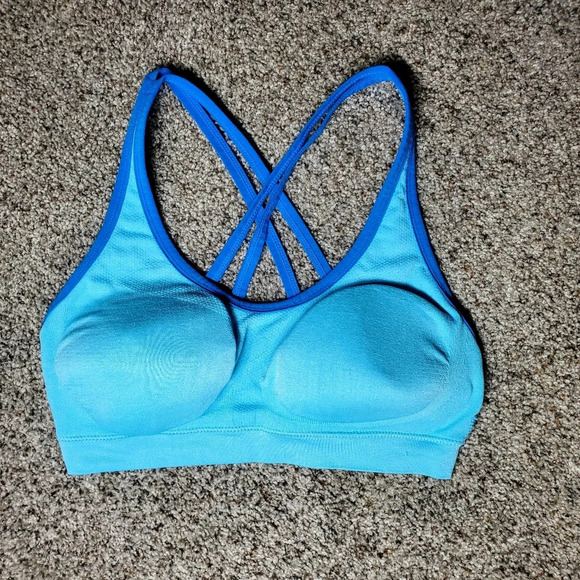 Alyce Ives Two Tone Blue Women's Size Large Sports Bra - Picture 1 of 11